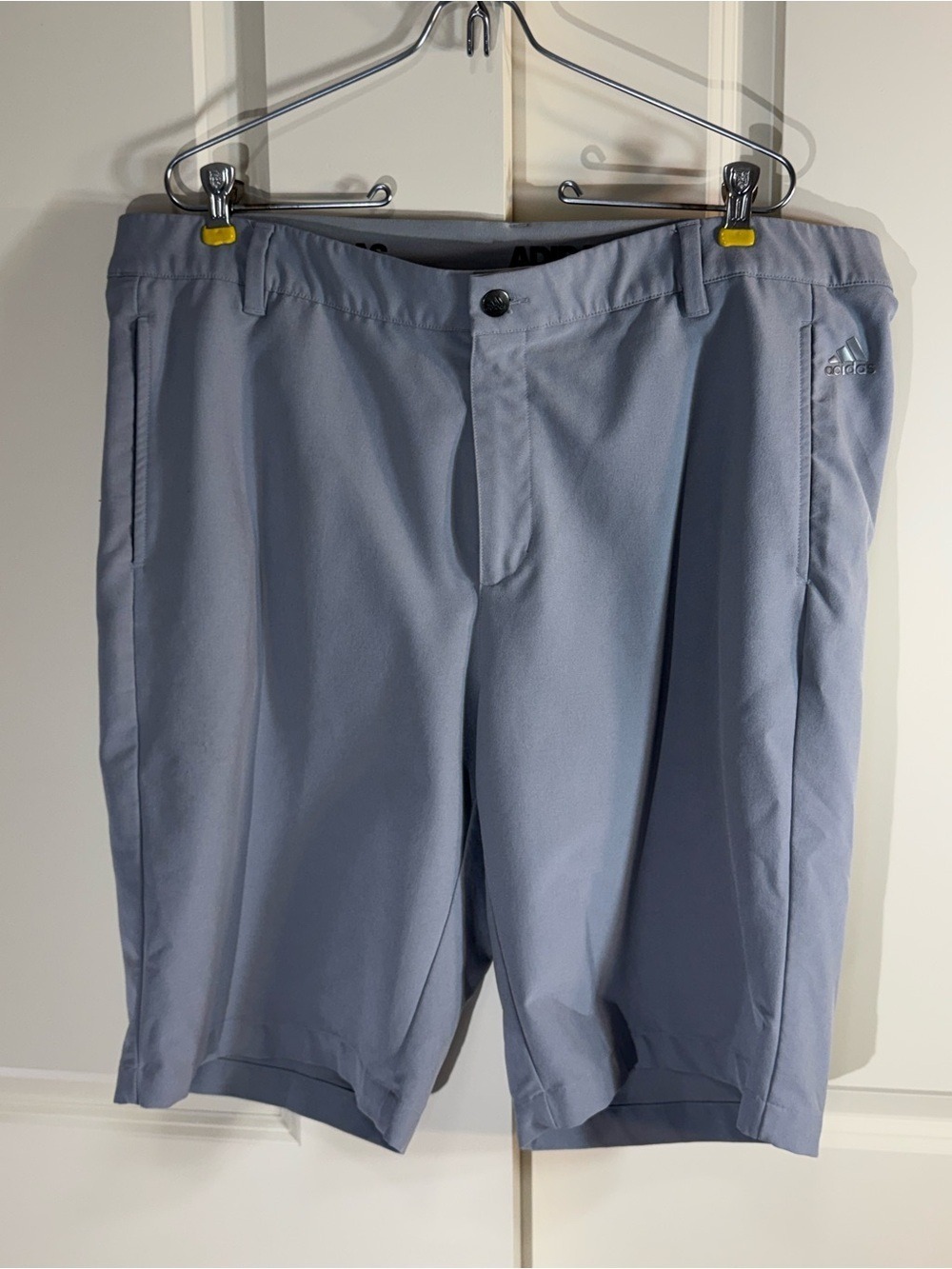 Adidas Ultimate 365 3 Stripe Light Gray Golf Shorts 38